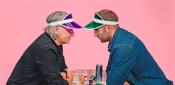 Andy Adam Playing Chess With Hats