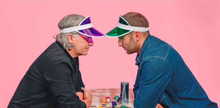 Andy Adam Playing Chess With Hats